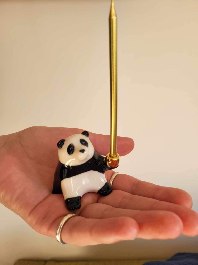Panda candle holder