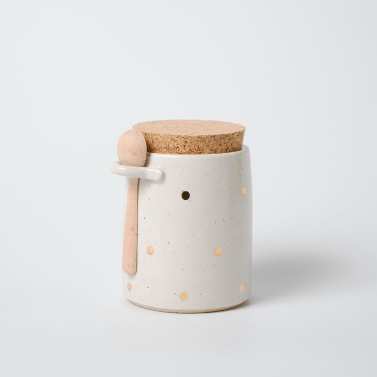 Gold spot herb jar