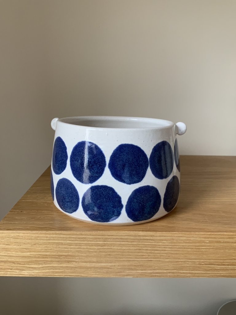 planter with large Indigo Spot